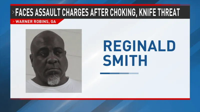 Warner Robins man held without bond after alleged choking, knife threat on Doyle Street