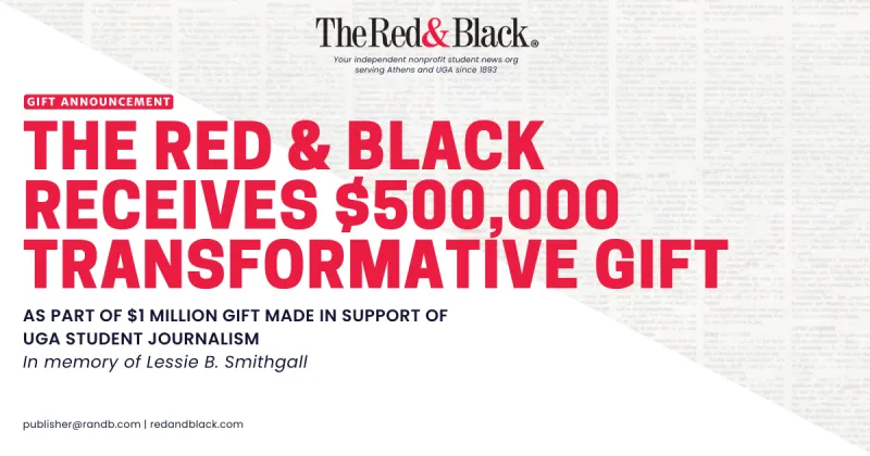 The Red & Black and University of Georgia receive $1 million joint donation to support the advancement of student journalism
