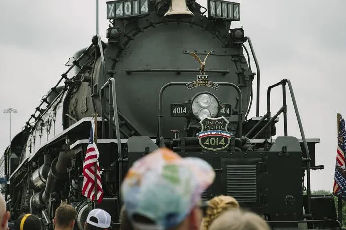 The biggest steam locomotive is whistle-stopping across the U.S.