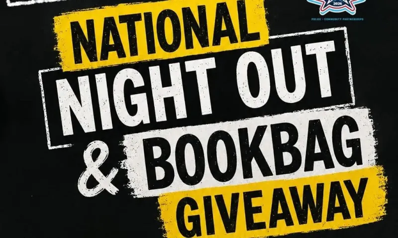 Book Bag Giveaway & National Night Out event in Stone Mountain on July 24th