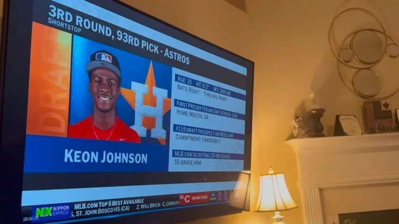 WGXA Game Changer Keon Johnson headed to Houston Astros after MLB draft pick