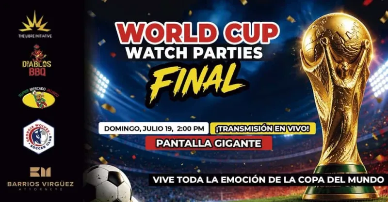 World Cup final watch party at Plaza las Americas in Lilburn on Sunday