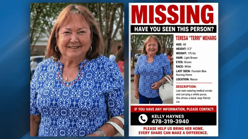 Missing woman: Search underway for 66-year-old last seen leaving Macon nursing home
