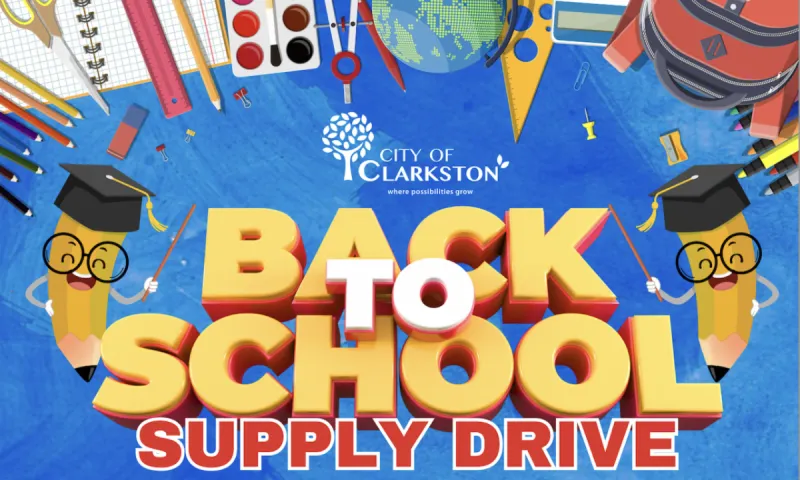 Clarkston hosts a back-to-school giveaway: free book bags, haircuts, clothing, & fun activities on July 25th