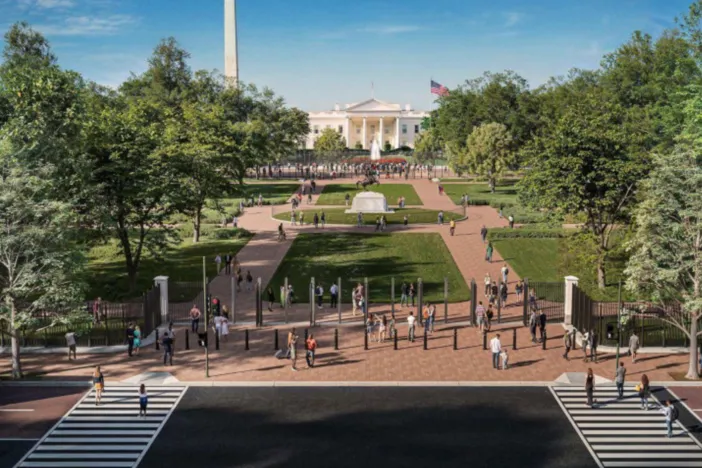 Trump wants to fence off the park closest to the White House, a popular protest spot
