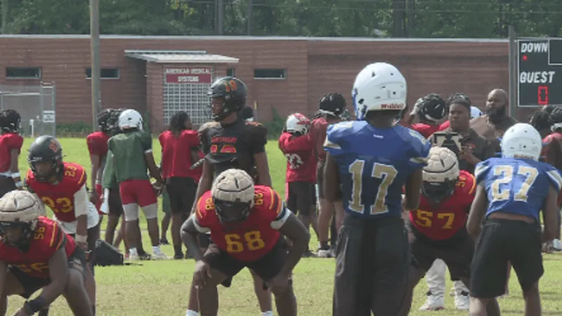 Padded camp at Northeast brings 11 teams together ahead of football season opener