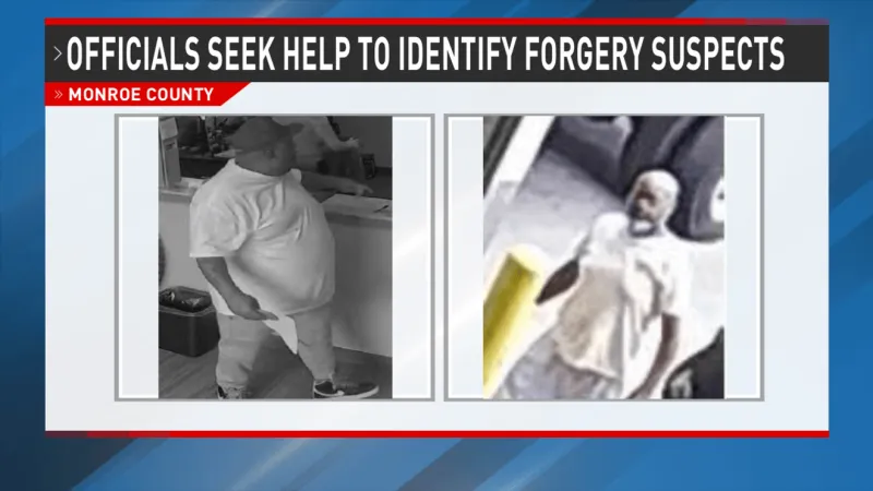 Monroe County investigators ask public to report tips on Forsyth forgery suspects