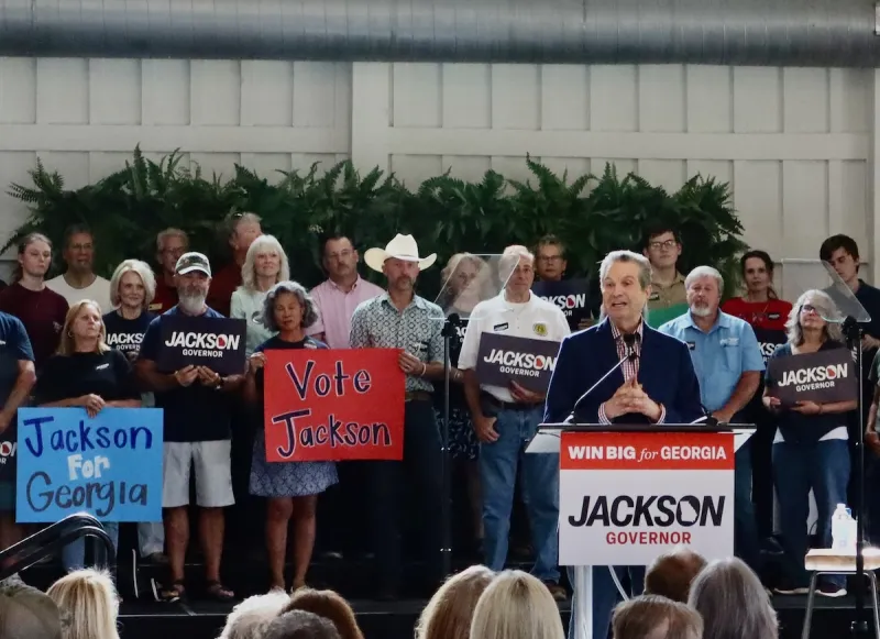 Jackson launches general election campaign in White County
