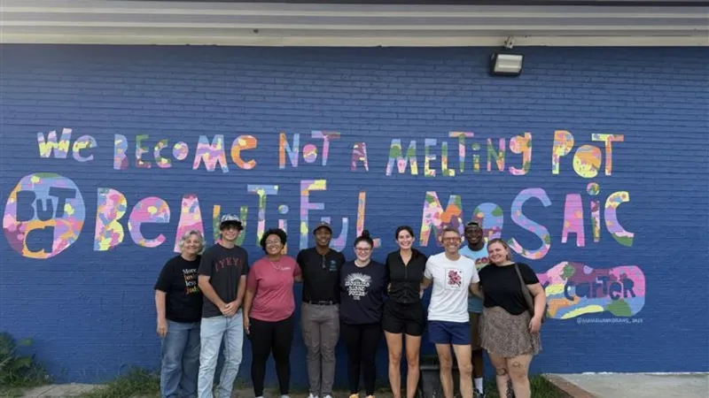 Macon Pride volunteers build toolboxes for Habitat for Humanity during community event