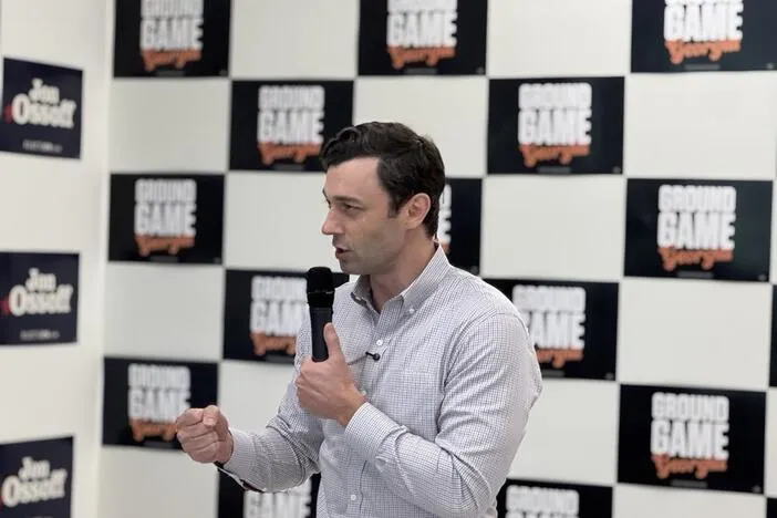 Ossoff pitches to voters outside of metro Atlanta in Rome