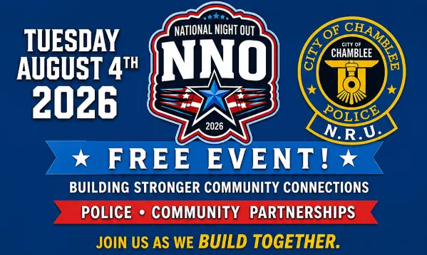 Chamblee's National Night Out features free food, activities, school supply giveaway, more on Aug. 4th