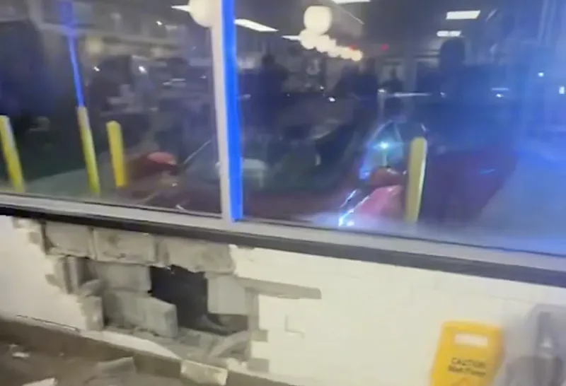 Two juveniles charged after stolen car crashes into Cornelia Waffle House