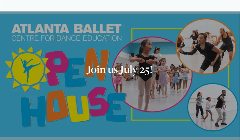 FREE dance classes and open house this Saturday, at Atlanta Ballet Centre for Dance Education