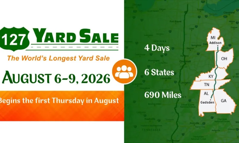 The World's Longest Yard Sale Returns to North Georgia This August