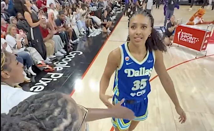 Dallas' Azzi Fudd first rookie to win 3-point shootout at WNBA All-Star weekend