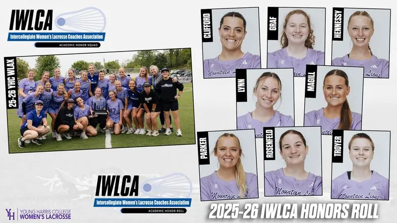 Young Harris College Women's Lacrosse Earns IWLCA Academic Honor Squad Recognition; Eight Named to Honor Roll