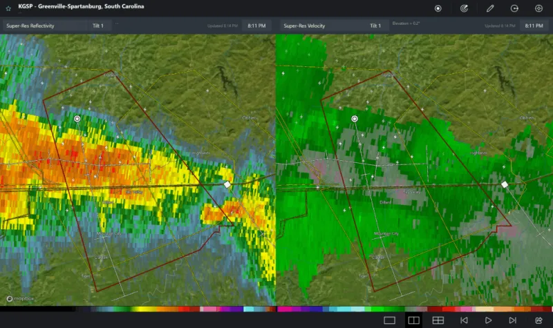 Severe Thunderstorm Warnings in effect