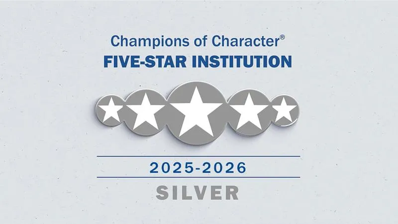 Office of Athletics Earns 2025-26 Champions of Character Five-Star Rating