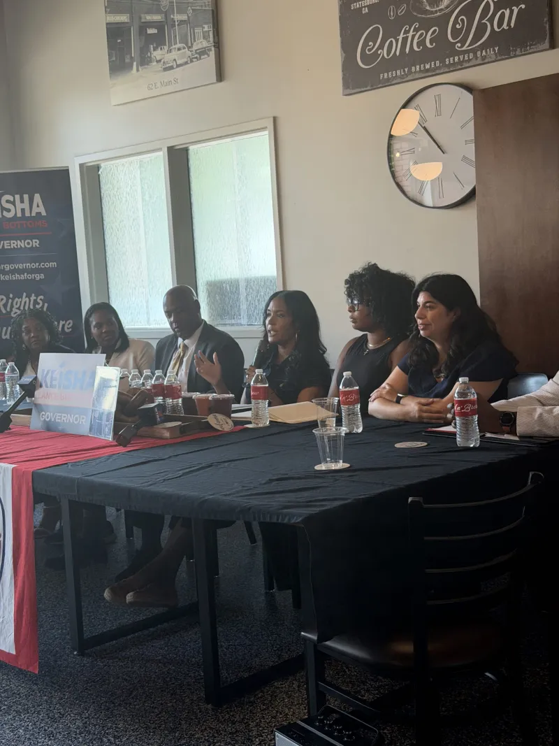 Keisha Lance Bottoms campaigns in Statesboro, Southeast Georgia, talks access to healthcare for rural communities