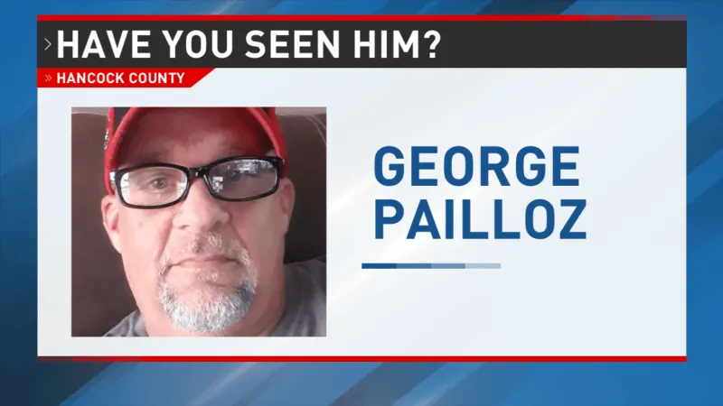 Hancock County authorities search for missing 55-year-old man, ask for public's help
