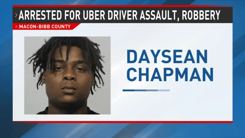 Man, 26, arrested after Uber driver beaten and robbed at gunpoint in Macon, per report