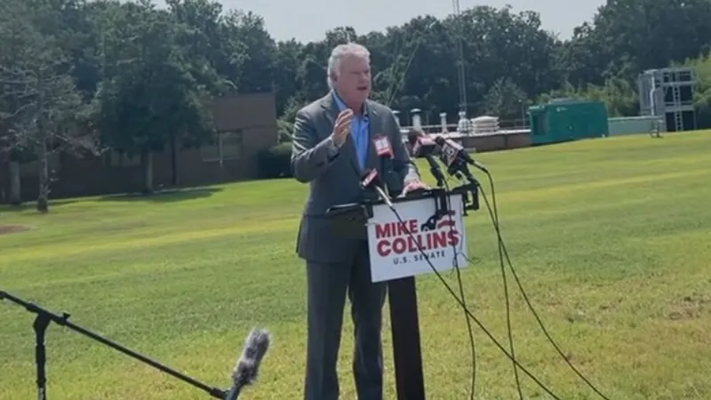 Collins abruptly ends Forsyth healthcare presser after questions on antisemitism ties