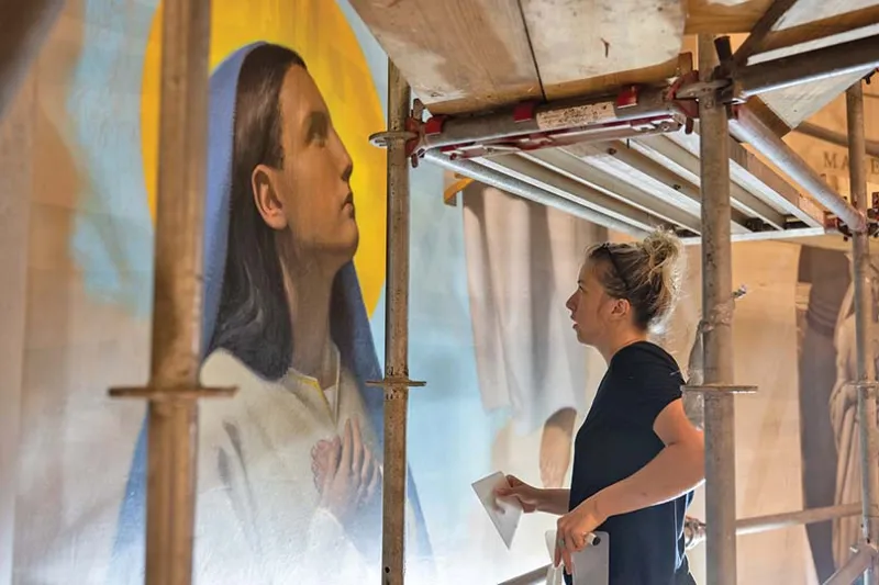Mary Our Queen's new murals: Under the saint's prayerful gaze