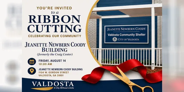 City Of Valdosta To Dedicate Jeanette Newbern Coody Shelter