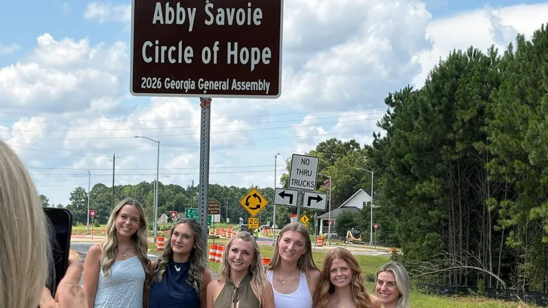 GDOT dedicates Abby Savoie Circle of Hope roundabout on GA 16 near Jackson