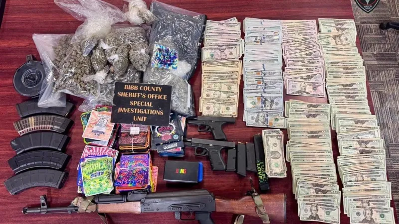 Suspected drug-dealing siblings booked on felony drug and weapons charges after raid