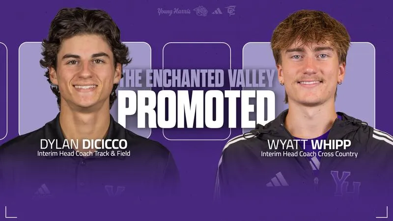Dicicco, Whipp Named Interim Head Coaches for Young Harris Cross Country and Track & Field