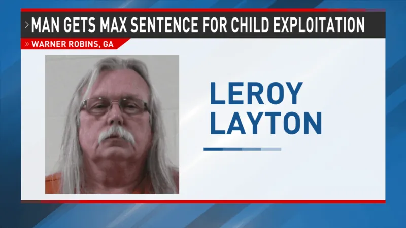 Warner Robins man gets 19 years after guilty plea in child sex exploitation case