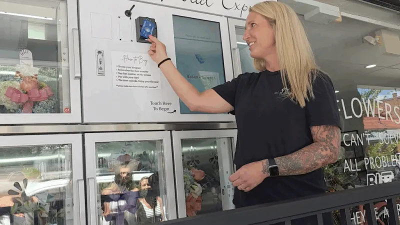 Flowers 24/7: All In Bloom unveils unique floral vending machine