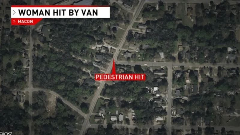 Woman lying in roadway hit by van in Macon, left with 'serious injury'