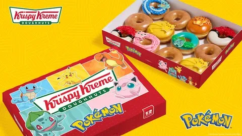 Krispy Kreme: Wear Pokemon attire and receive a FREE doughnut on August 22nd (plus a special Pokemon dozen!)