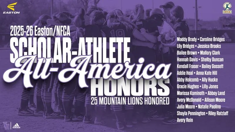 Young Harris Softball Leads the Way with 25 Easton/NFCA Scholar-Athlete Honorees