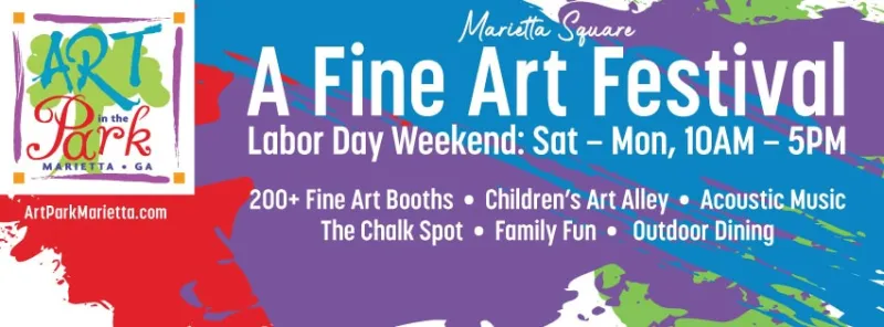 Marietta Art in the Park Festival takes place on the Square this Labor Day Weekend