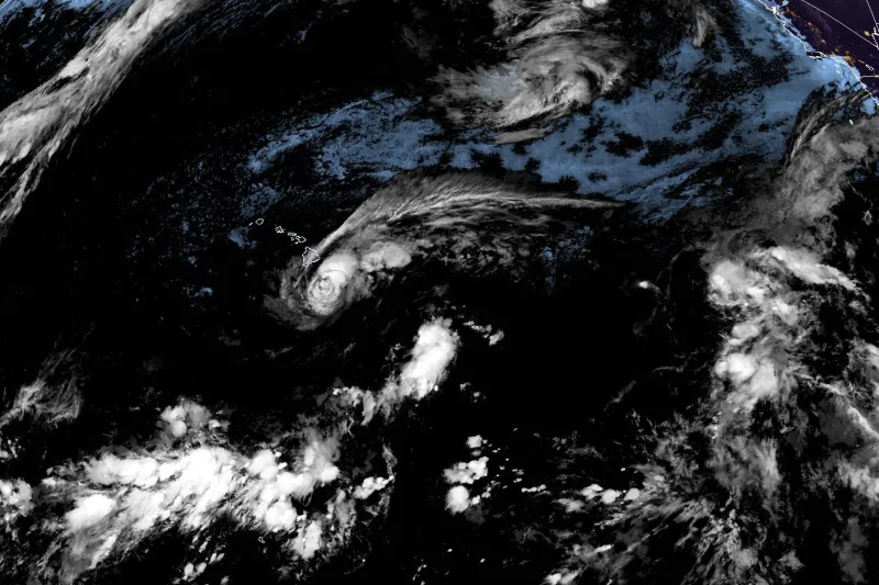 Lala strengthens into a hurricane and bears down on Hawaii's Big Island