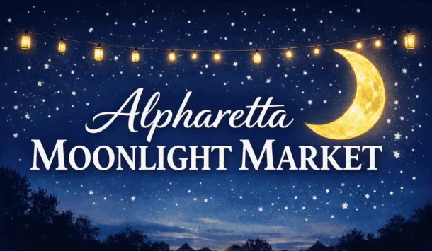 Alpharetta Moonlight Market returns on Friday, Aug. 28th with vendors, live music, kids zone, and more