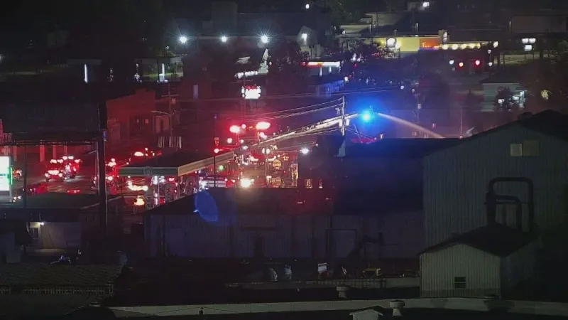 Multiple agencies respond to large fire in downtown Dublin along East Jackson Street