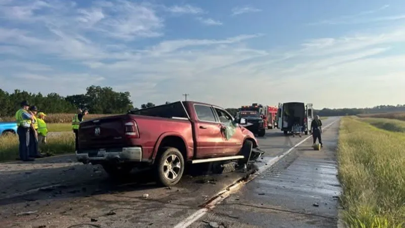 Head-on crash leaves one dead, another airlifted along Highway 308 in Sumter County