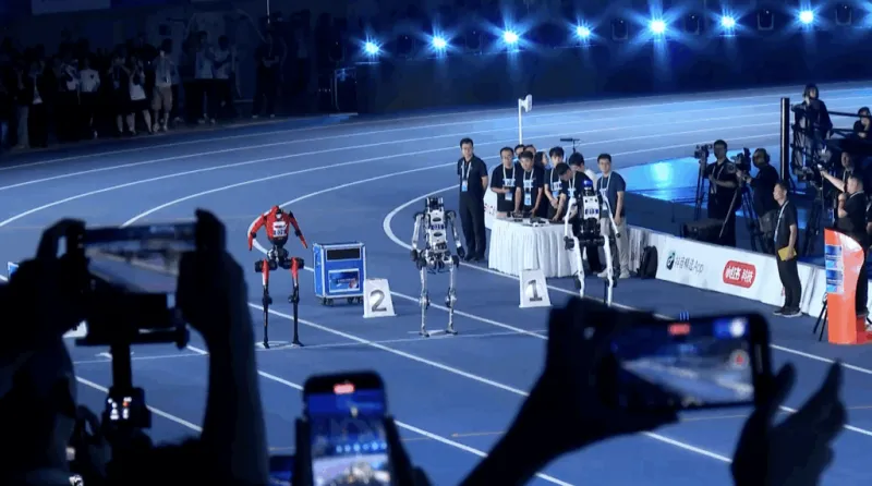 Chinese humanoid robots smash human records in 100m sprint and high jump