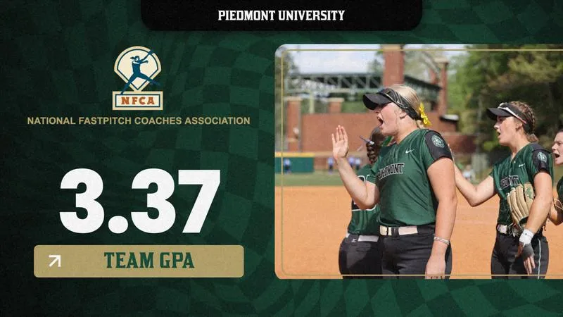 NFCA Honors Piedmont Softball Team with Academic Award