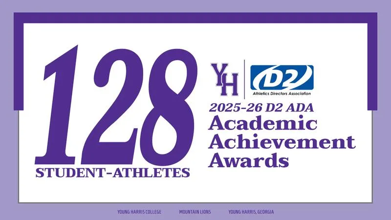 Young Harris has 128 student-athletes earn D2 ADA Academic Achievement Award