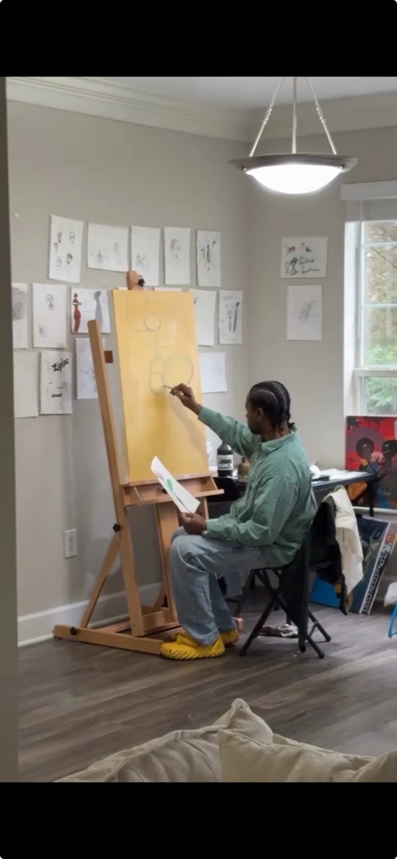 Self-taught artist Andr Ren Epps Jr. pitches 10-painting series