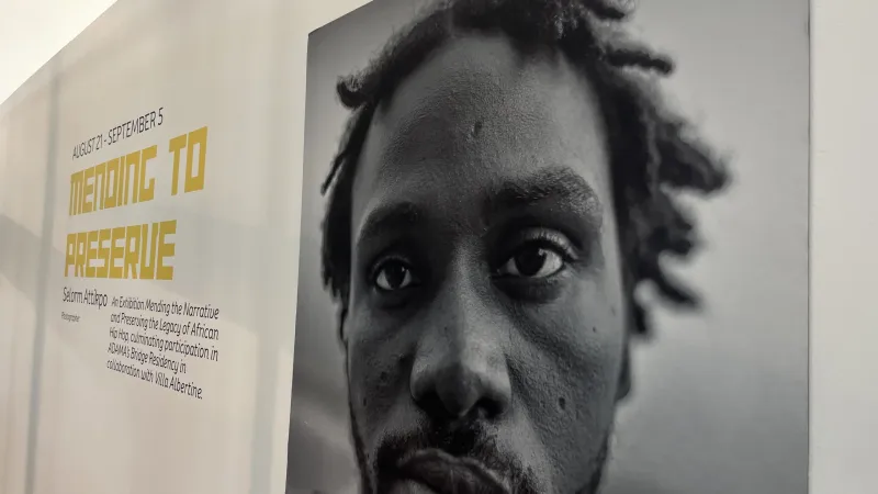 Artist Selorm Attikpo explores Ghanaian hip-hop history at ADAMA exhibit