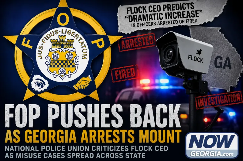National police union pushes back on Flock CEO as Georgia arrests mount
