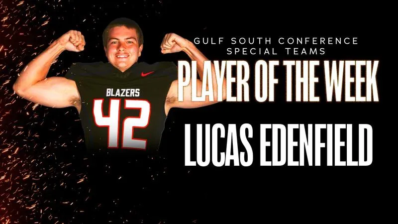 Edenfield Earns GSC Special Teams Player of the Week