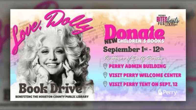 City of Perry honors Dolly Parton's 'legacy of literacy' with children's book drive