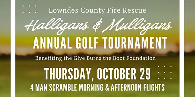 Lowndes County Fire Rescue Hosting Halligans & Mulligans Tournament